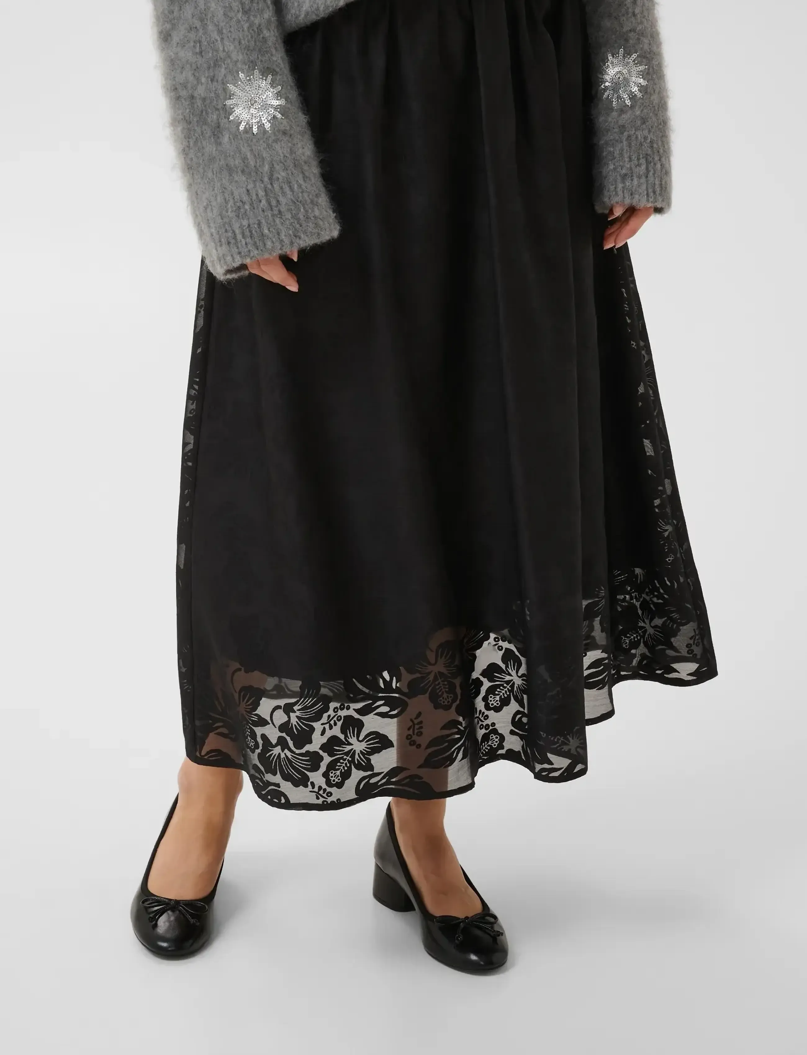 Culture - CUBRILLA SKIRT - maxi röcke - meteorite - 2