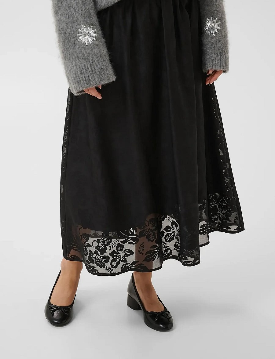 Culture - CUBRILLA SKIRT - maxi nederdele - meteorite - 2