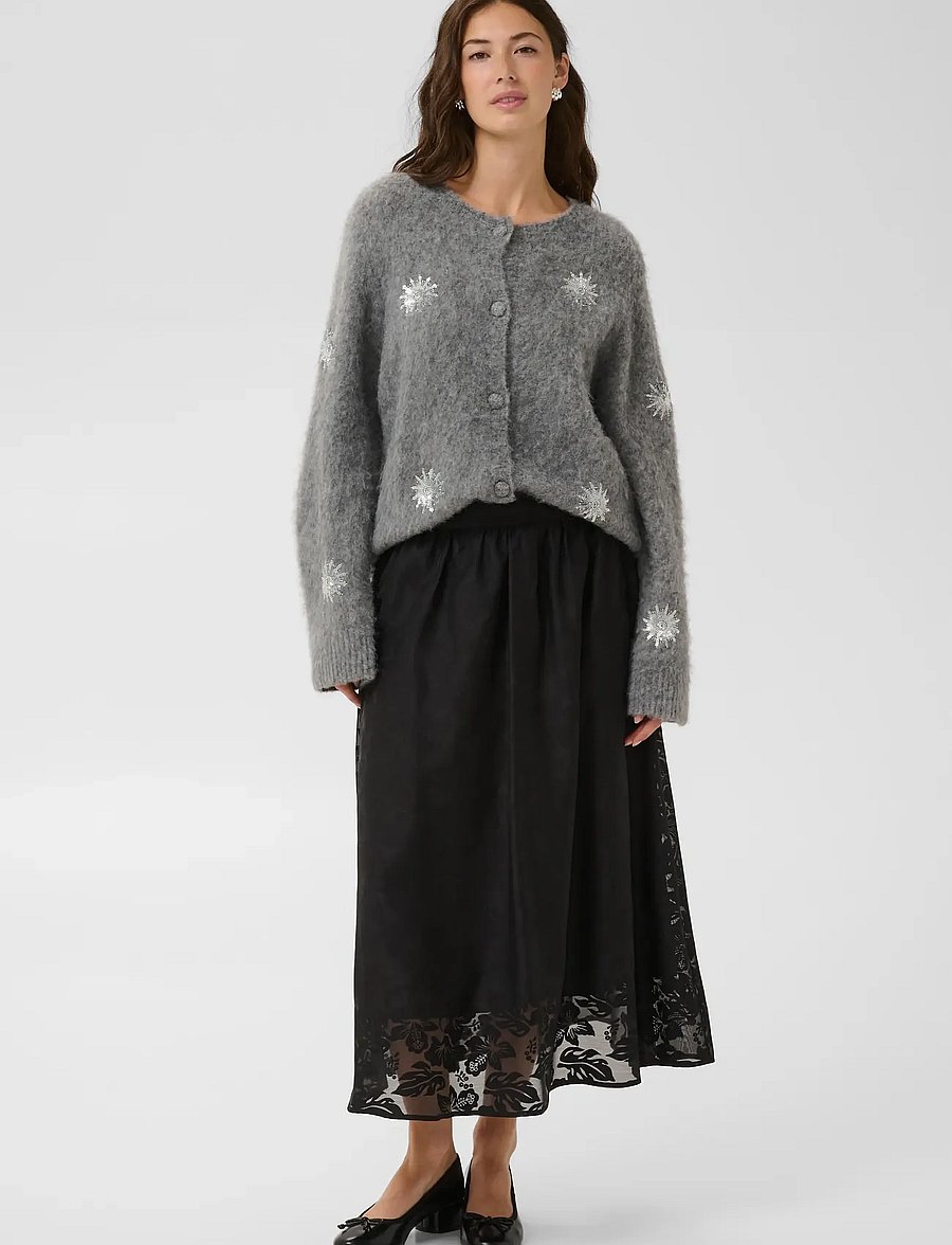 Culture - CUBRILLA SKIRT - maxi nederdele - meteorite - 3