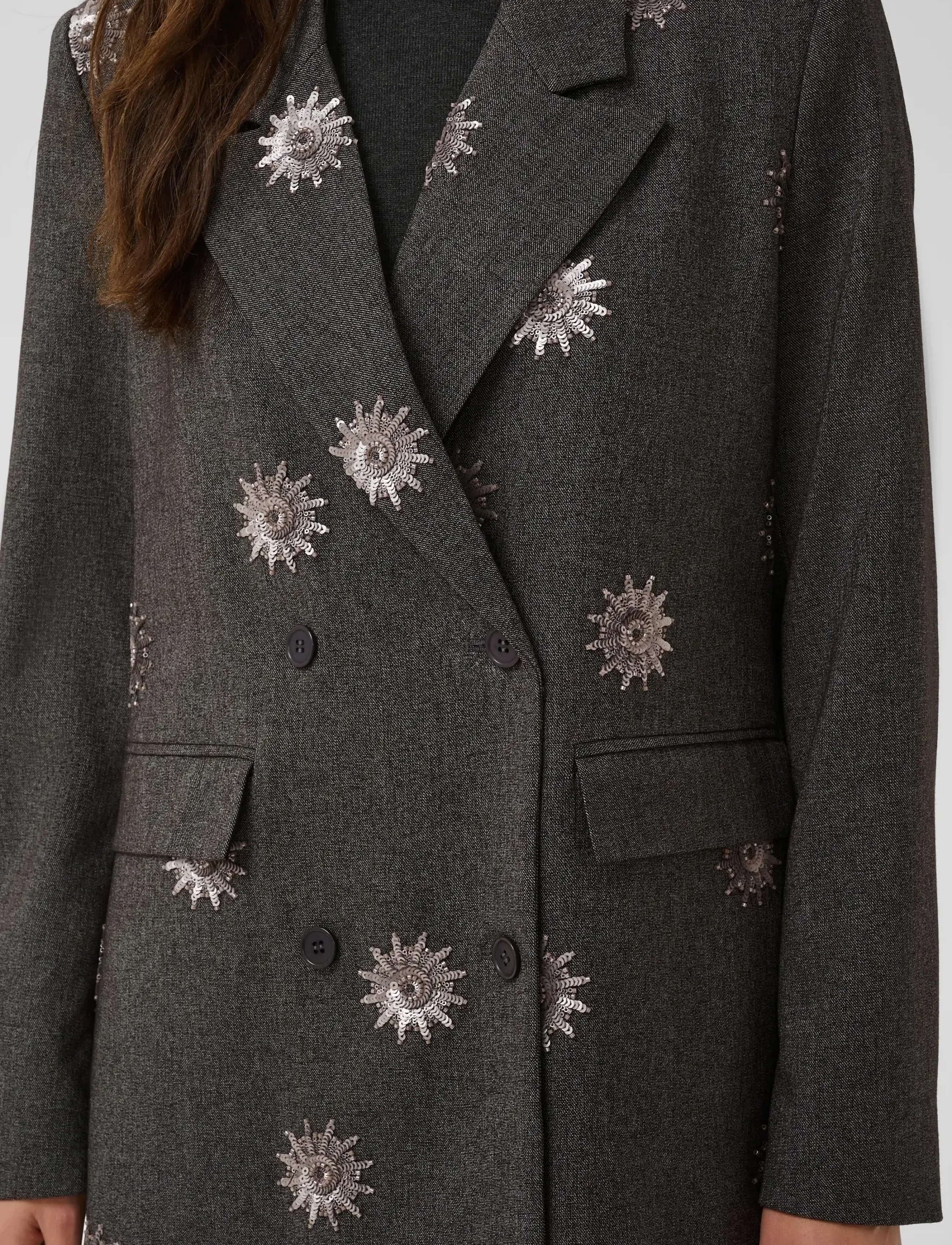 Culture - CUSTORMY BLAZER - grey melange/silver - 5