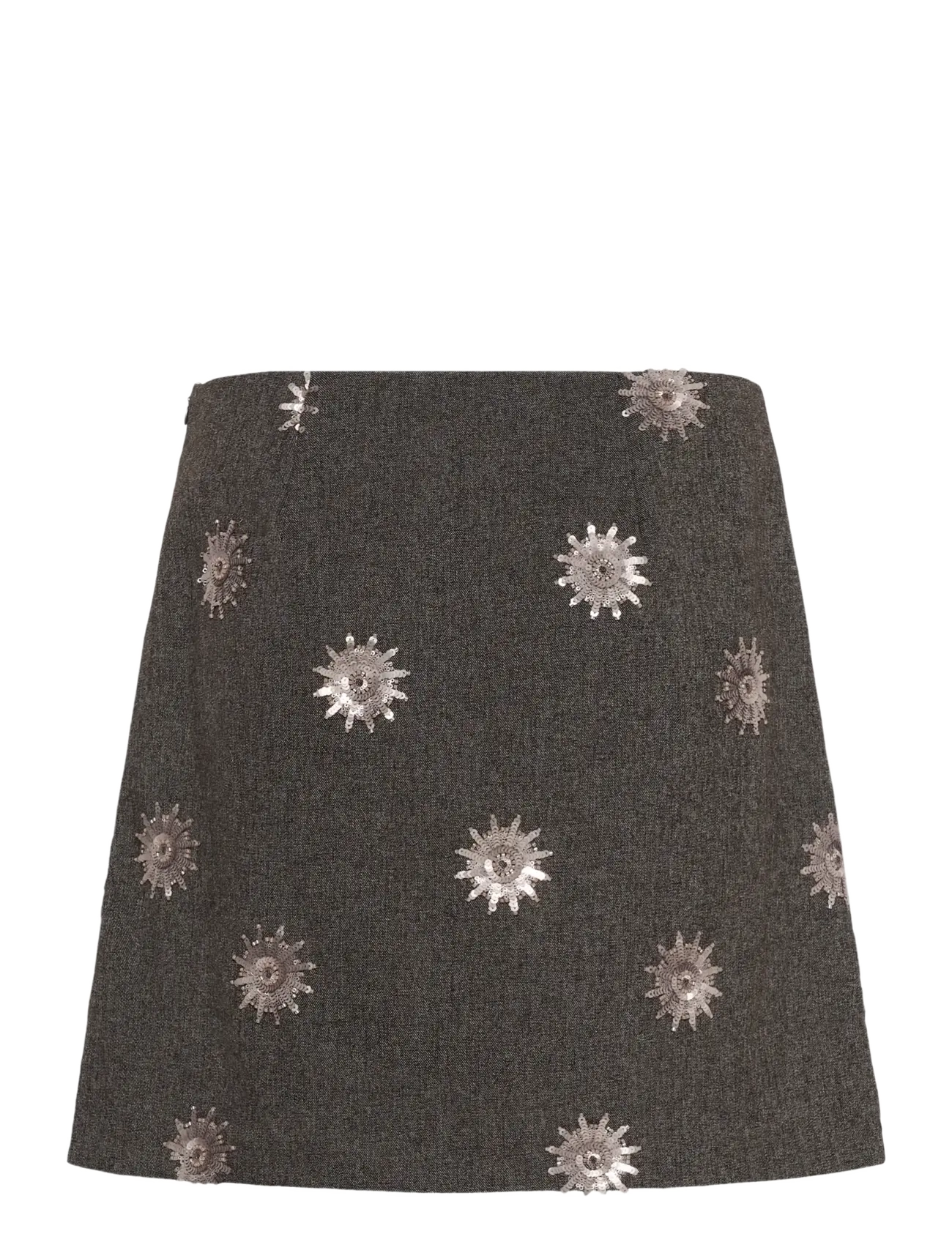 Culture - CUSTORMY SKIRT - litritega seelikud - grey melange/silver - 1