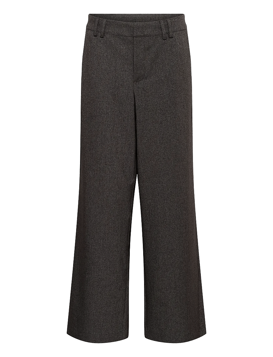 Culture - CUSTORMY PANTS - bukser med brede ben - grey melange/silver - 0