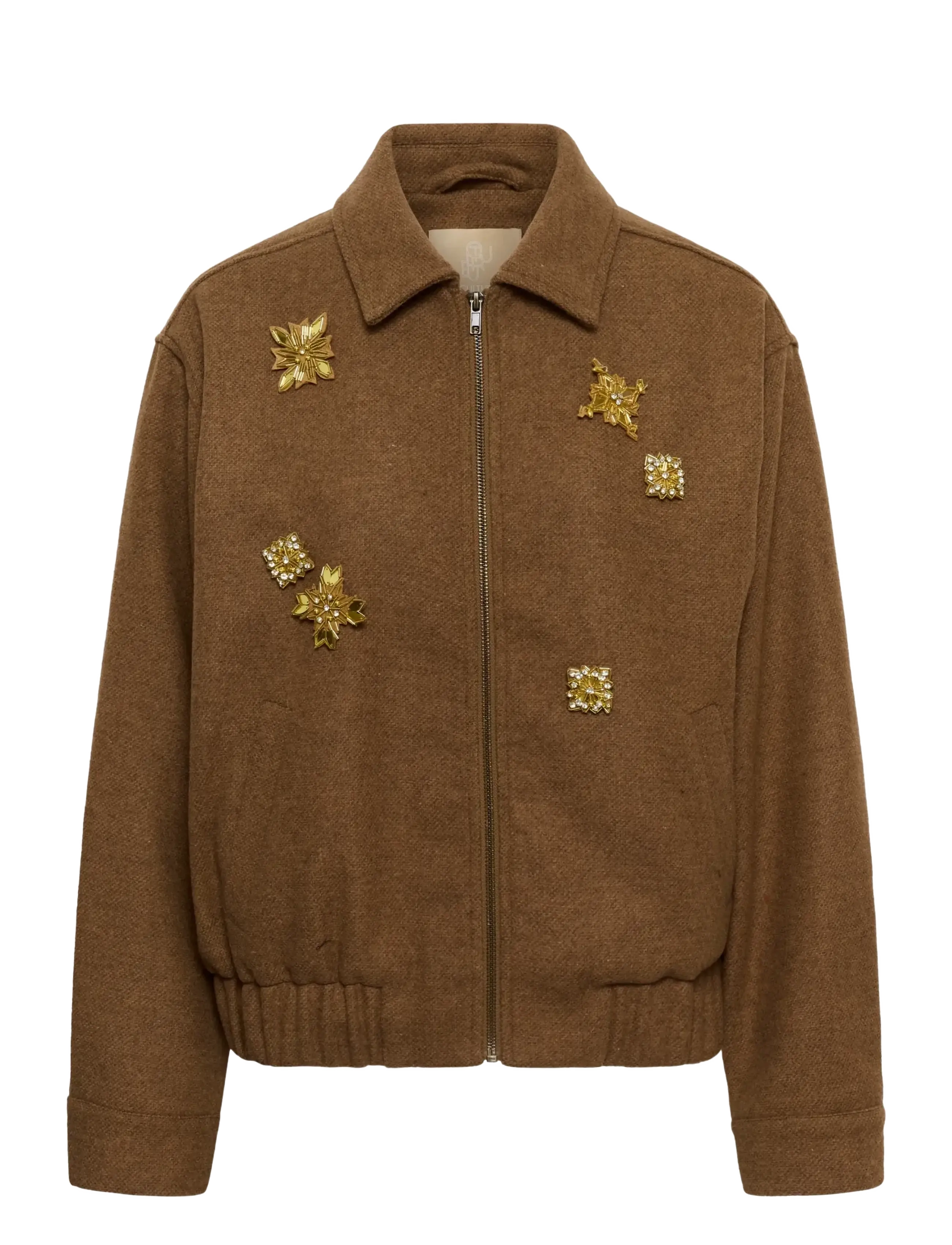 Culture CUJANOLA JACKET - Fashion Trends - TOFFEE MELANGE / brown