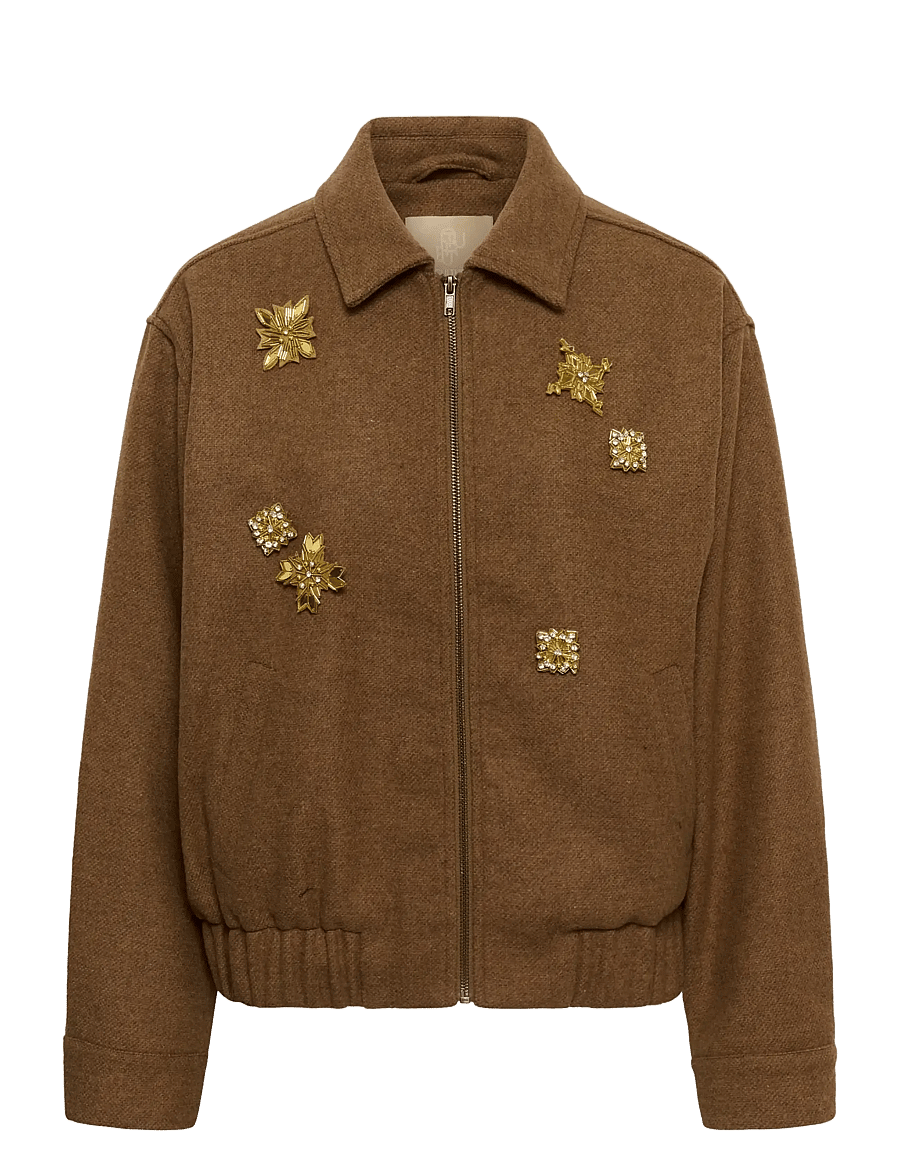 Culture - CUJANOLA JACKET - bomber jackets - toffee melange - 0