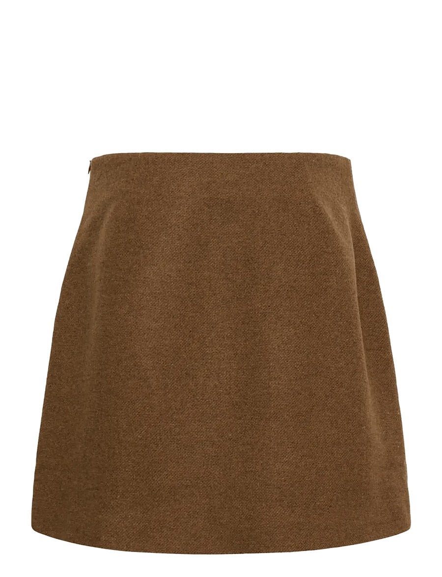 Culture - CUJANOLA SKIRT - slå-om-nederdele - toffee melange - 1