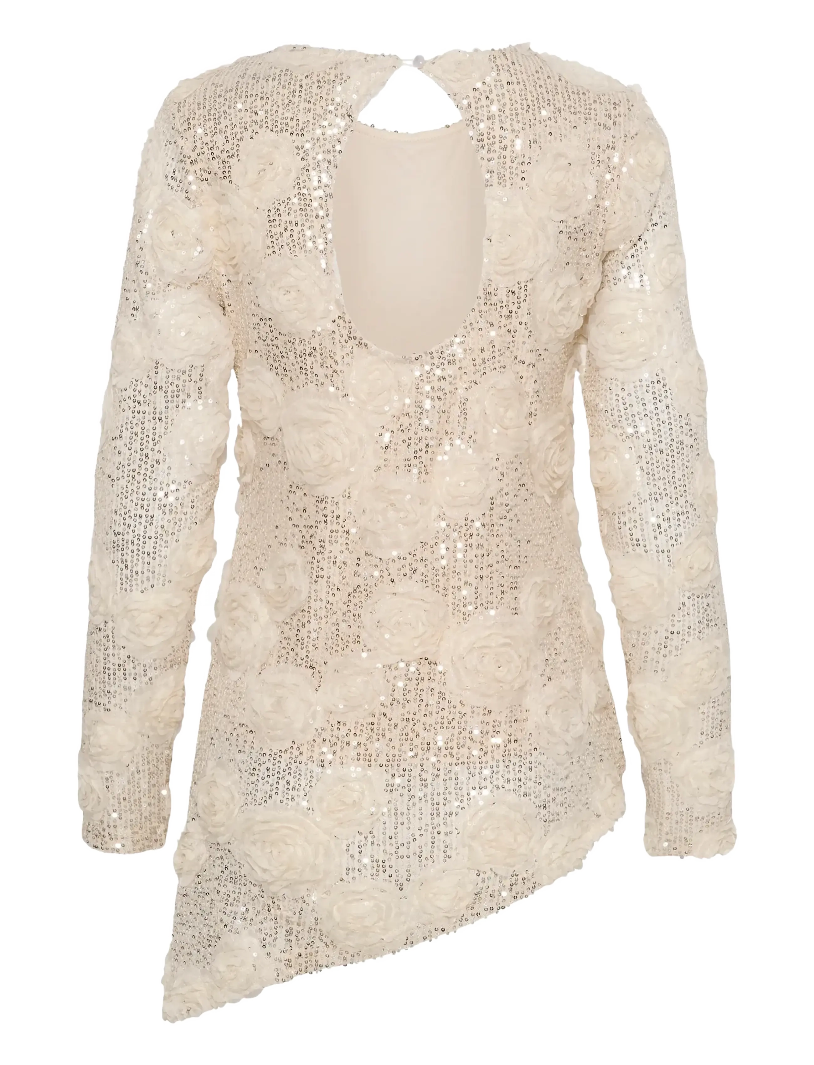Culture - CUSUSAN LS BLOUSE - long sleeved blouses - whitecap sequins - 1