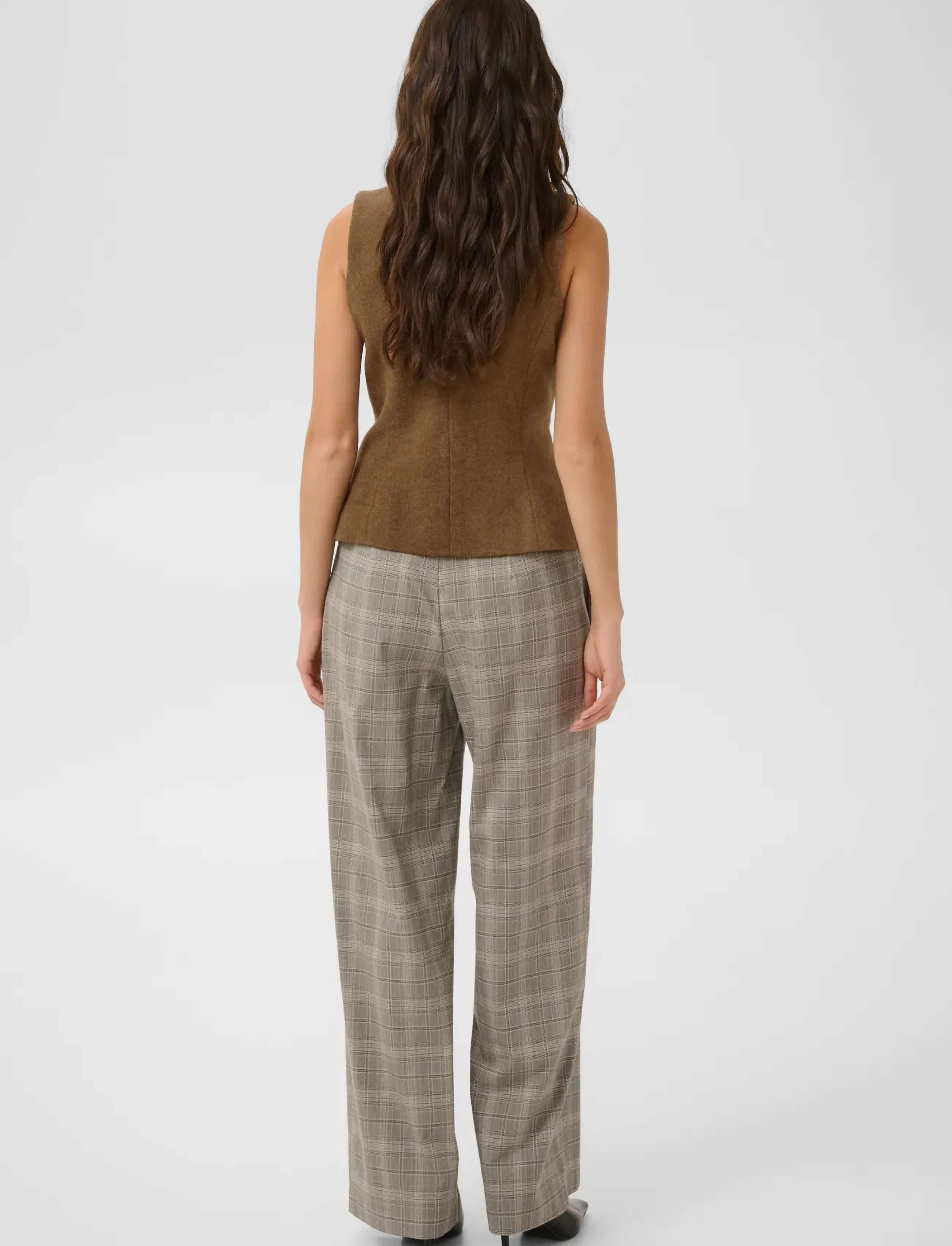 Culture - CUJANOLA WAISTCOAT - vatterede veste - toffee melange - 4