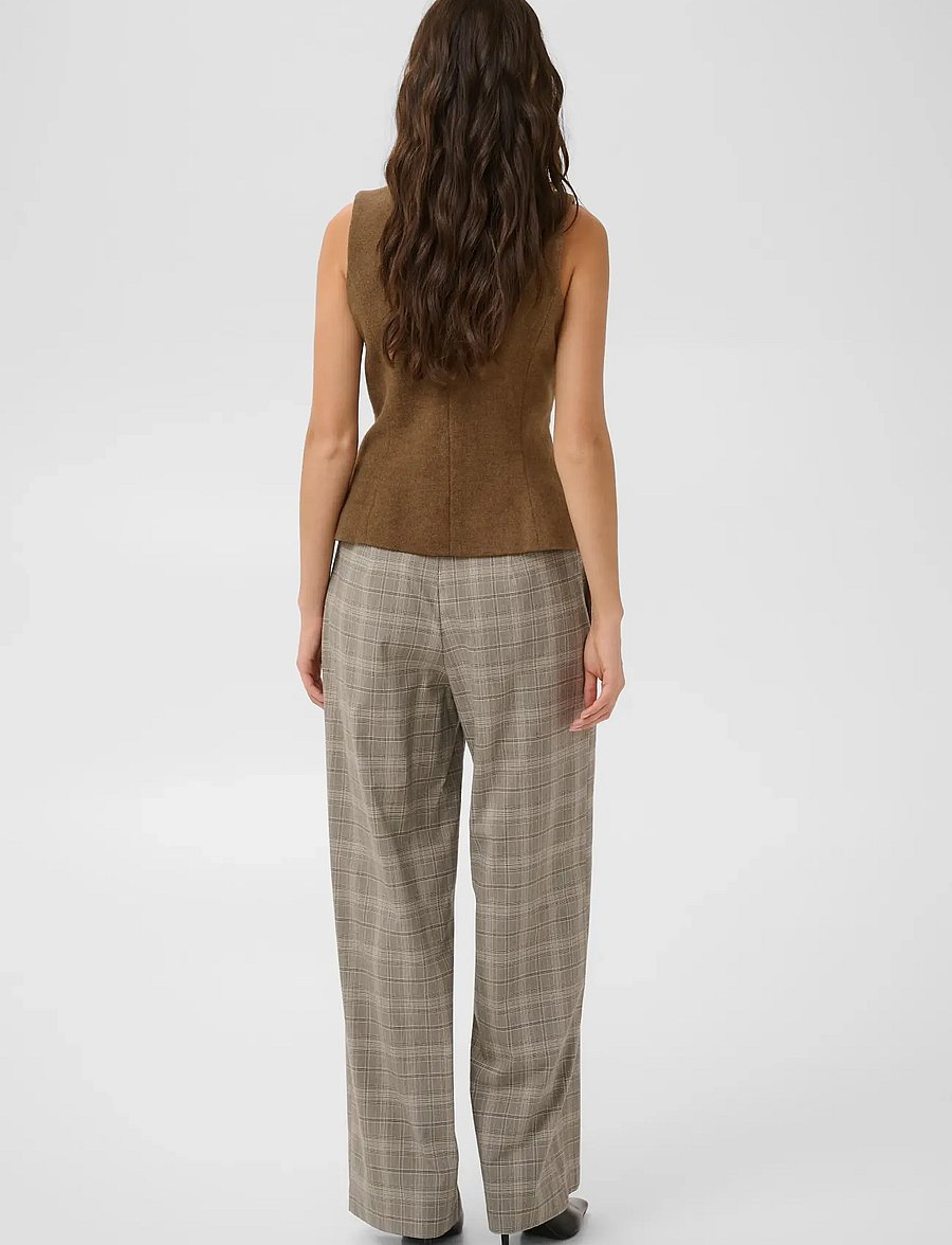 Culture - CUJANOLA WAISTCOAT - vatterede veste - toffee melange - 4