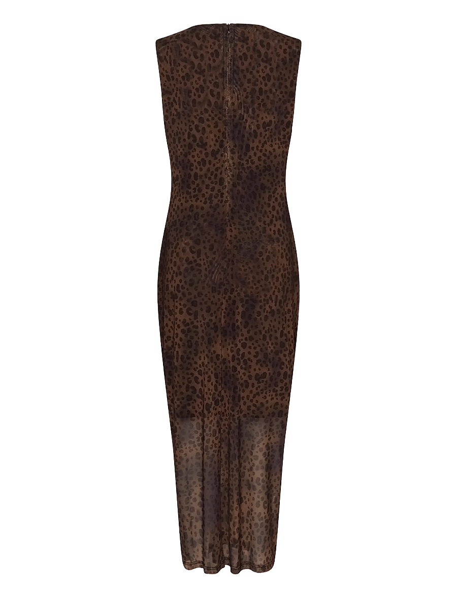 Culture - CUASHLEY DRESS - fodralklänningar - brown leopard - 1