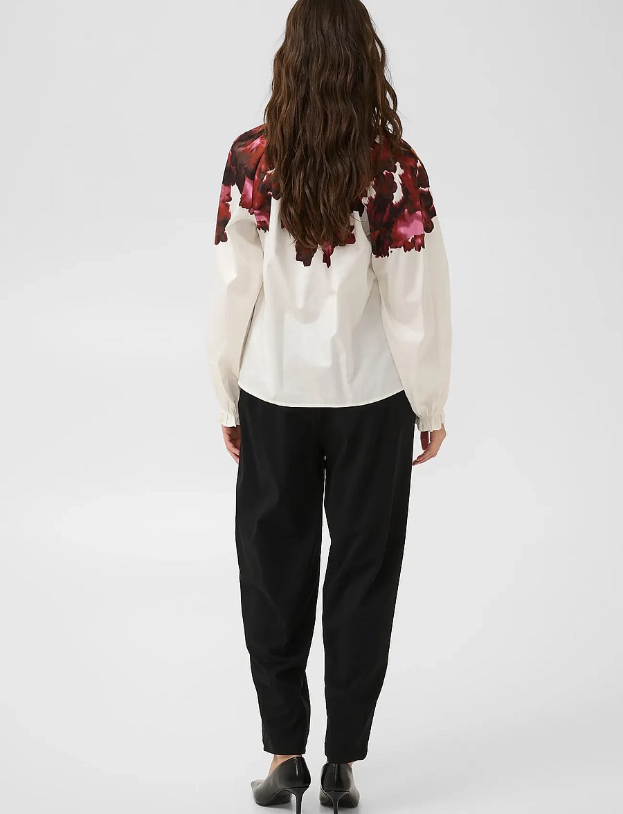 Culture - CUJULISSA BLOUSE - langærmede bluser - gardenia with pink/brown - 4