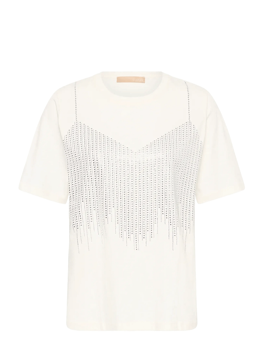 Culture - CUTIFFY AMORA T-SHIRT - t-shirts - gardenia - 0