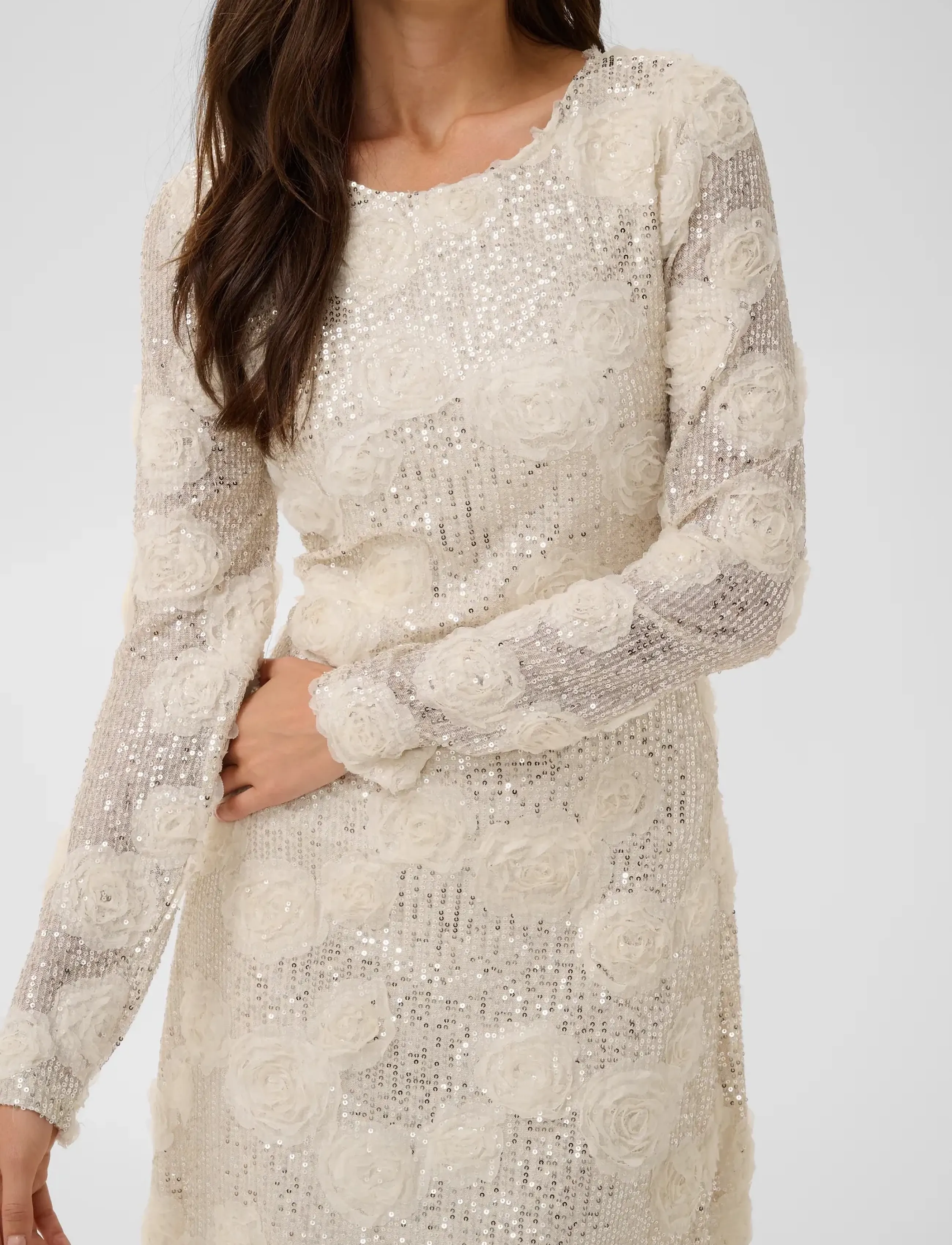 Culture - CUSUSAN DRESS - cocktail dresses - whitecap sequins - 4