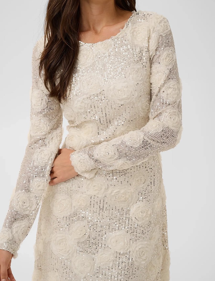 Culture - CUSUSAN DRESS - cocktail dresses - whitecap sequins - 4