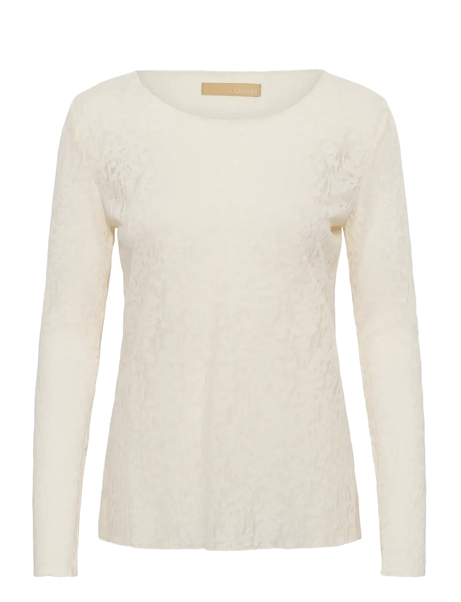 Culture - CUCINDY BLOUSE - langærmede bluser - gardenia - 0