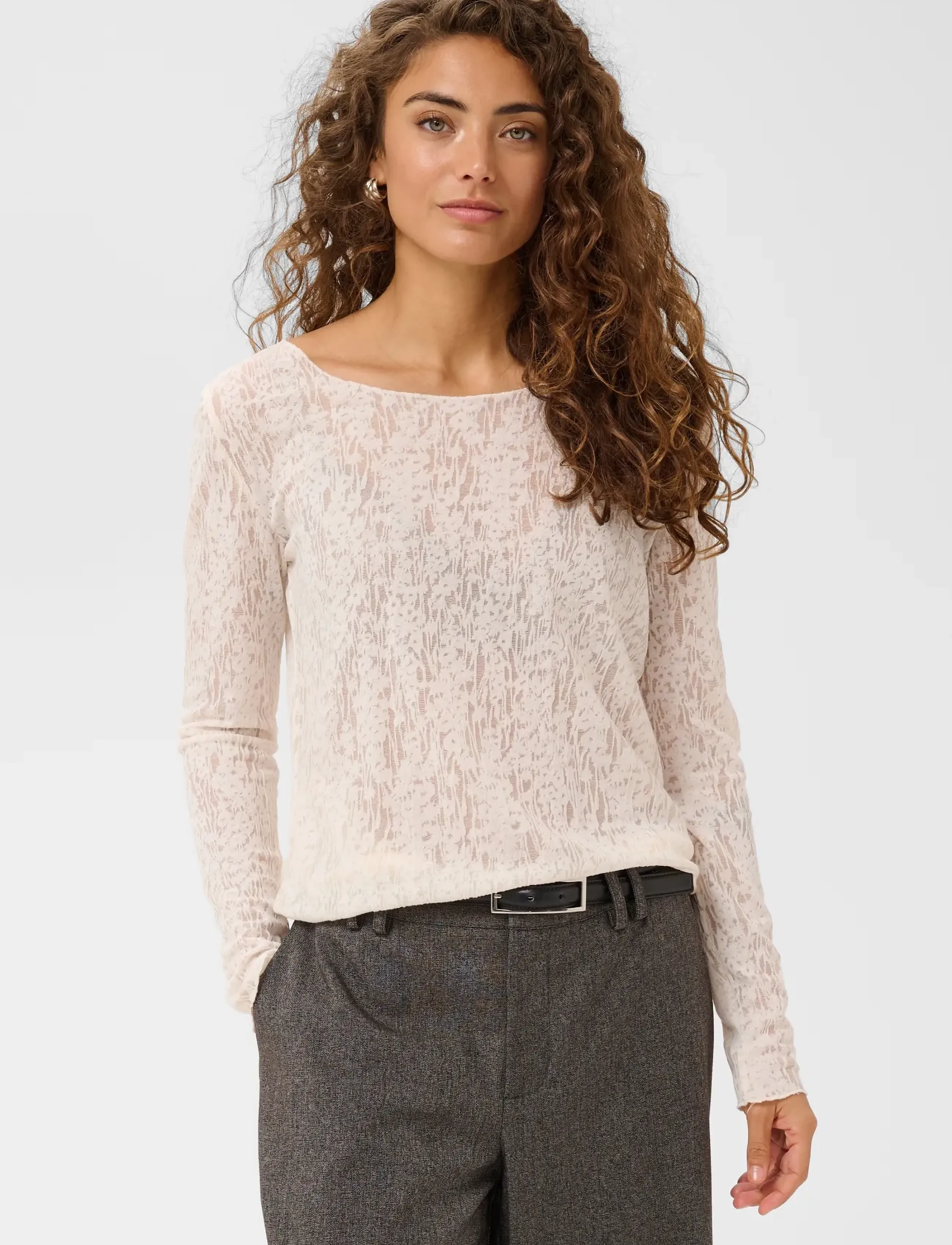 Culture - CUCINDY BLOUSE - langærmede bluser - gardenia - 2