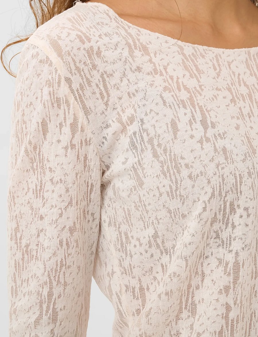 Culture - CUCINDY BLOUSE - langærmede bluser - gardenia - 5
