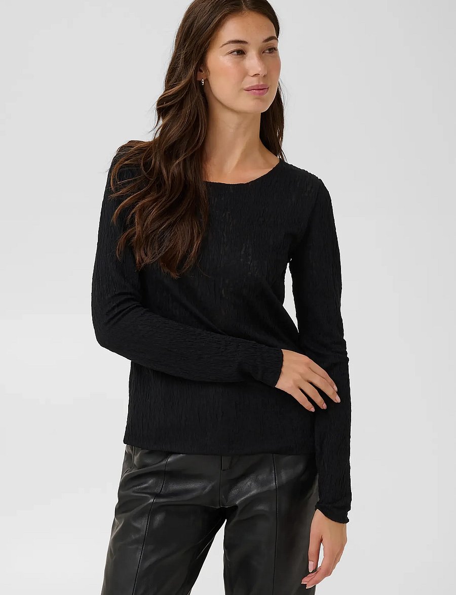 Culture - CUCINDY BLOUSE - long sleeved blouses - meteorite - 2