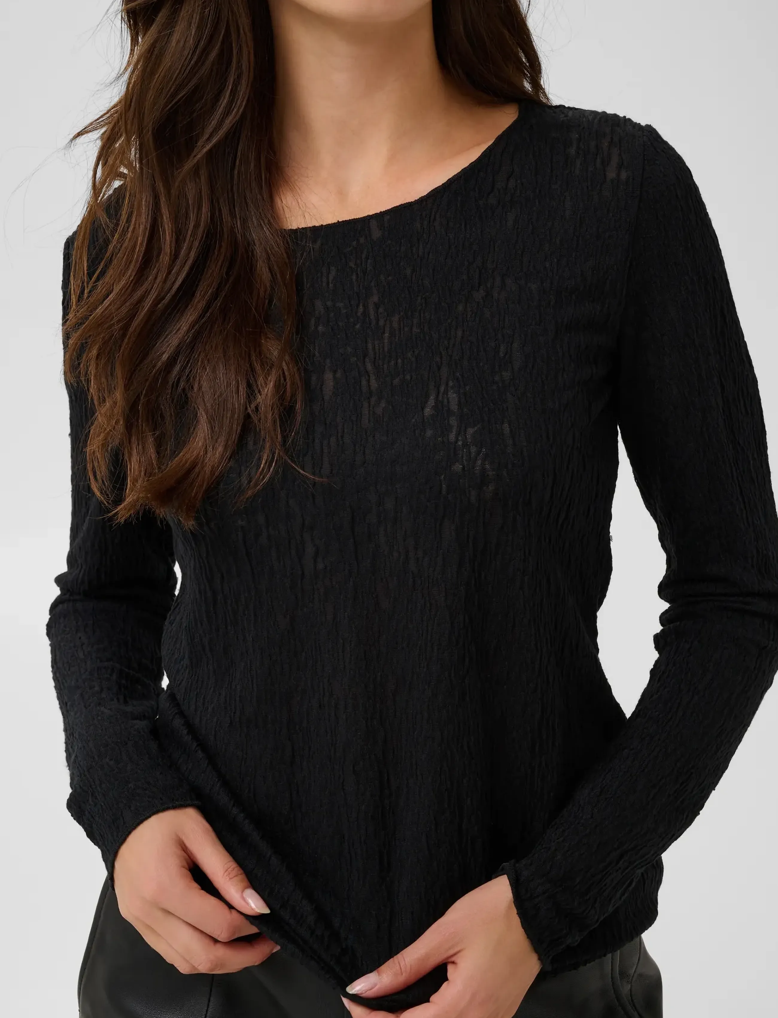 Culture - CUCINDY BLOUSE - langärmlige blusen - meteorite - 5
