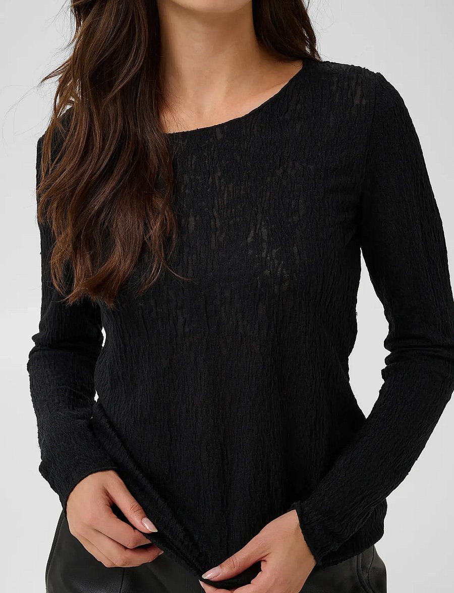 Culture - CUCINDY BLOUSE - long sleeved blouses - meteorite - 5
