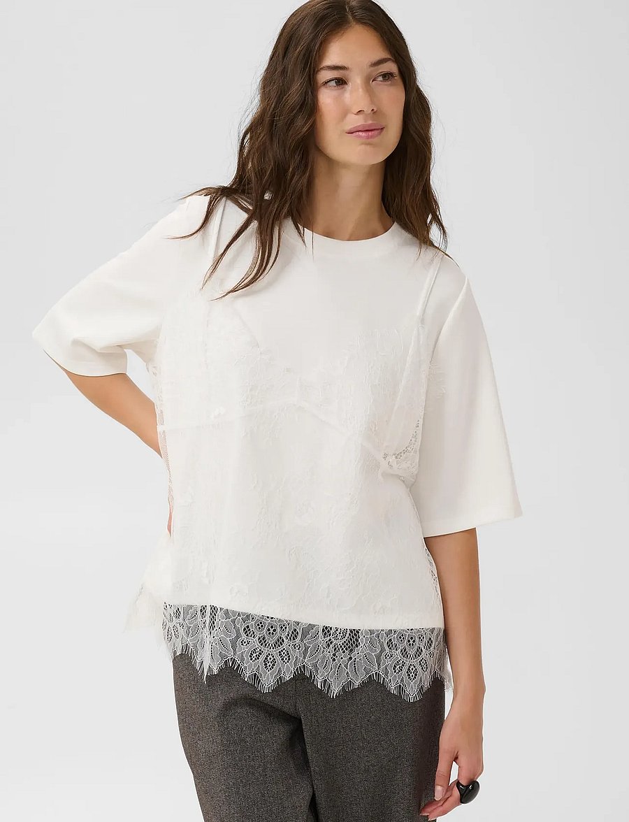 Culture - CUKARLA CHABRINA T-SHIRT - t-shirts - gardenia - 2