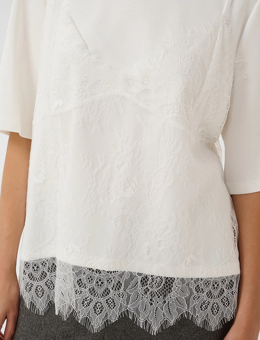 Culture - CUKARLA CHABRINA T-SHIRT - t-shirts - gardenia - 5