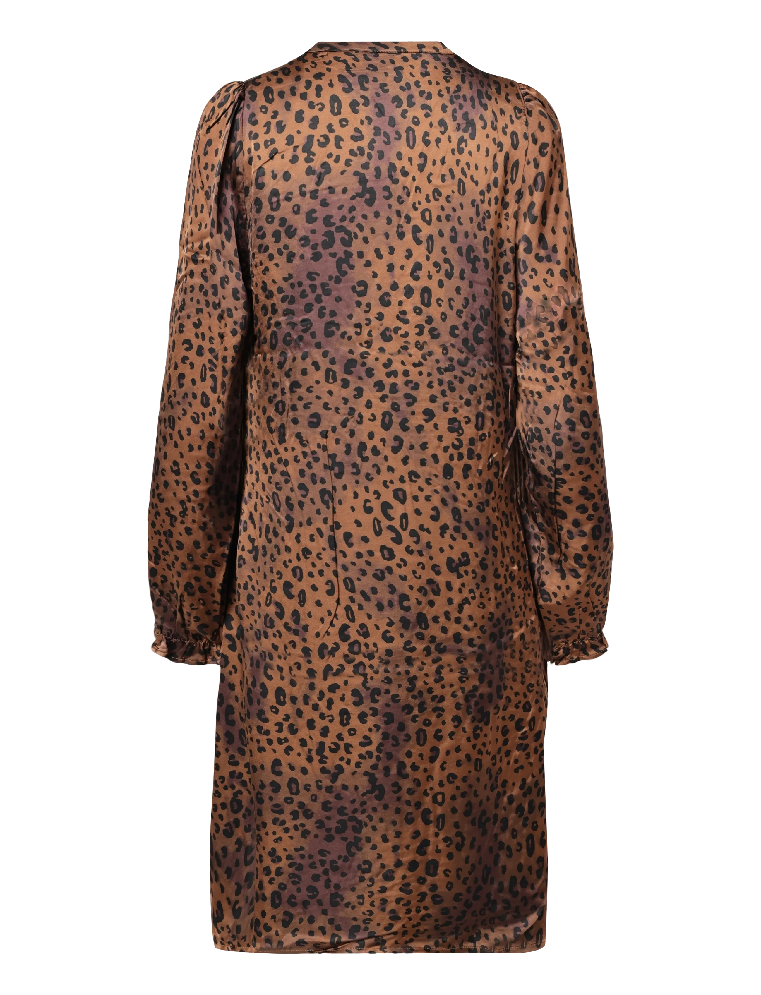 Culture - CUNAOMI BERNA LS SHORT DRESS - brown leopard - 1