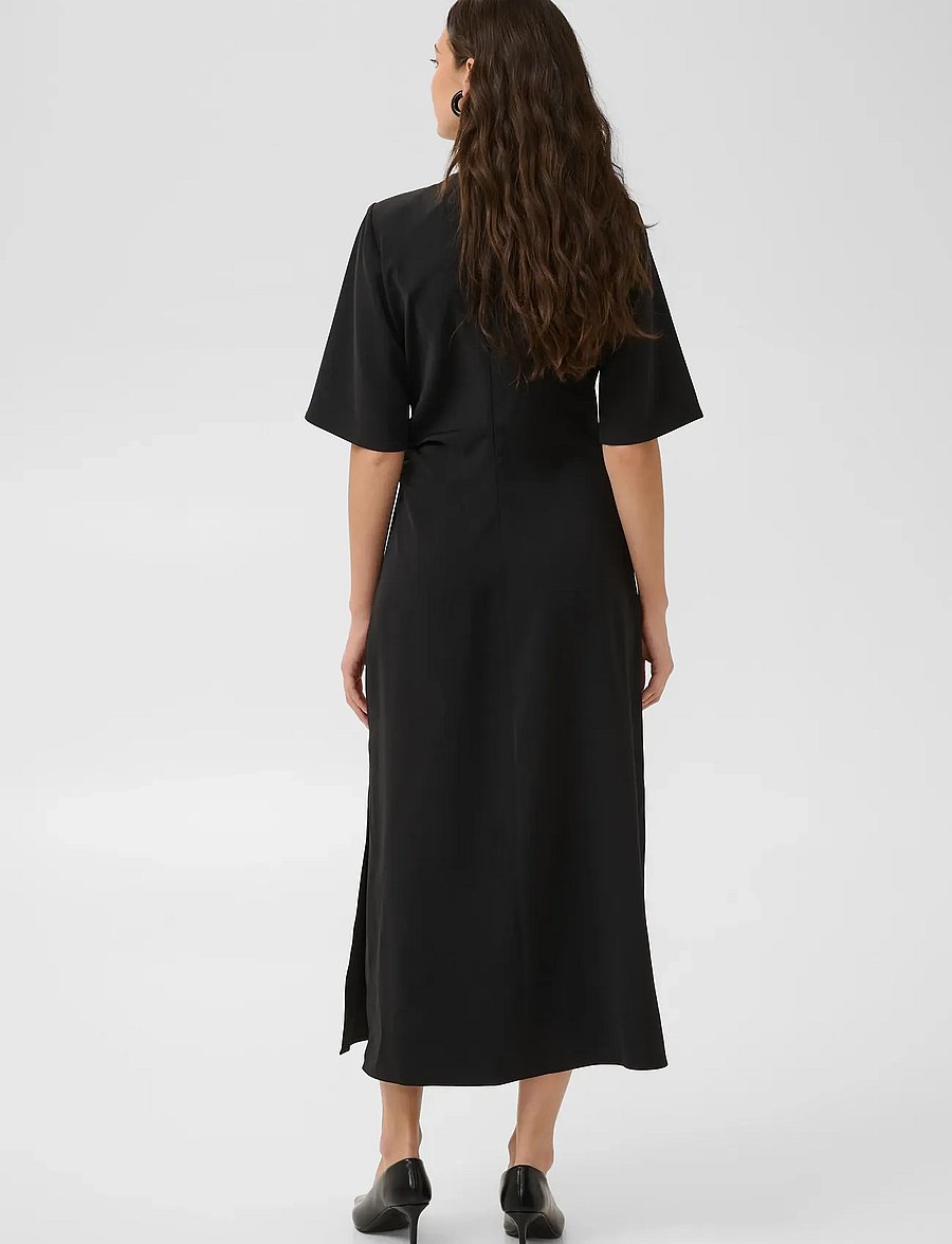 Culture - CUARAM SS DRESS - midi dresses - meteorite - 3