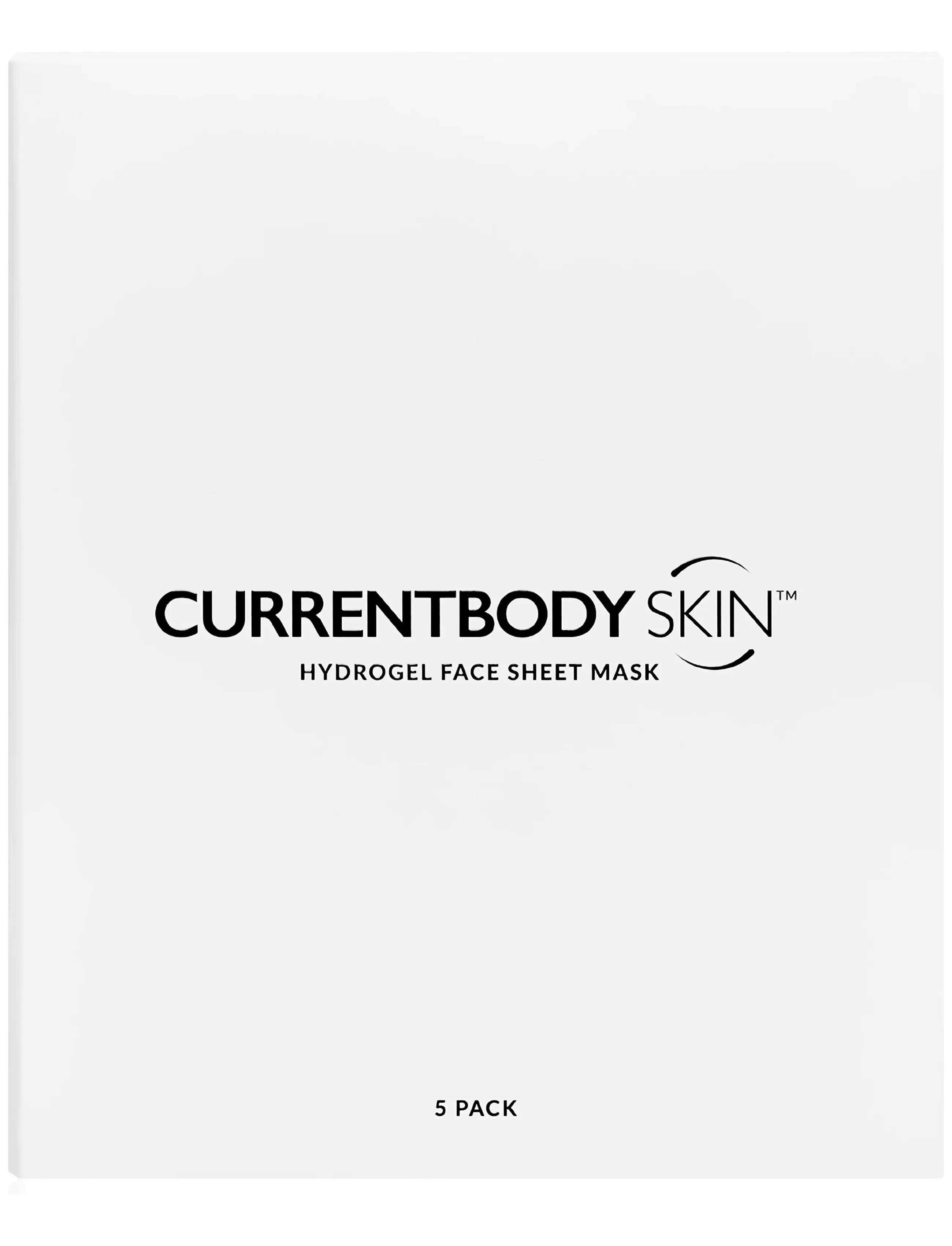 CurrentBody Skin Hydrogel Face Mask 5 Pack, Fugtighedsmaske, Hvid, Str: ONE SIZE