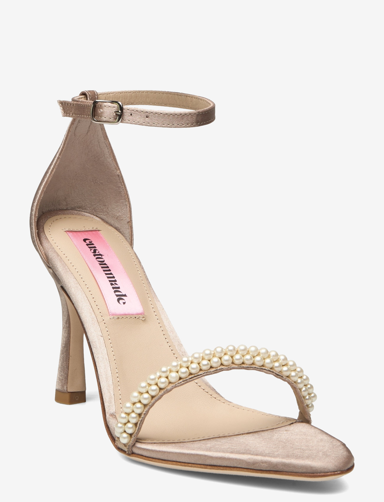 Custommade - Alma Satin Pearl - aukštakulnės basutės - 615 travertine - 0