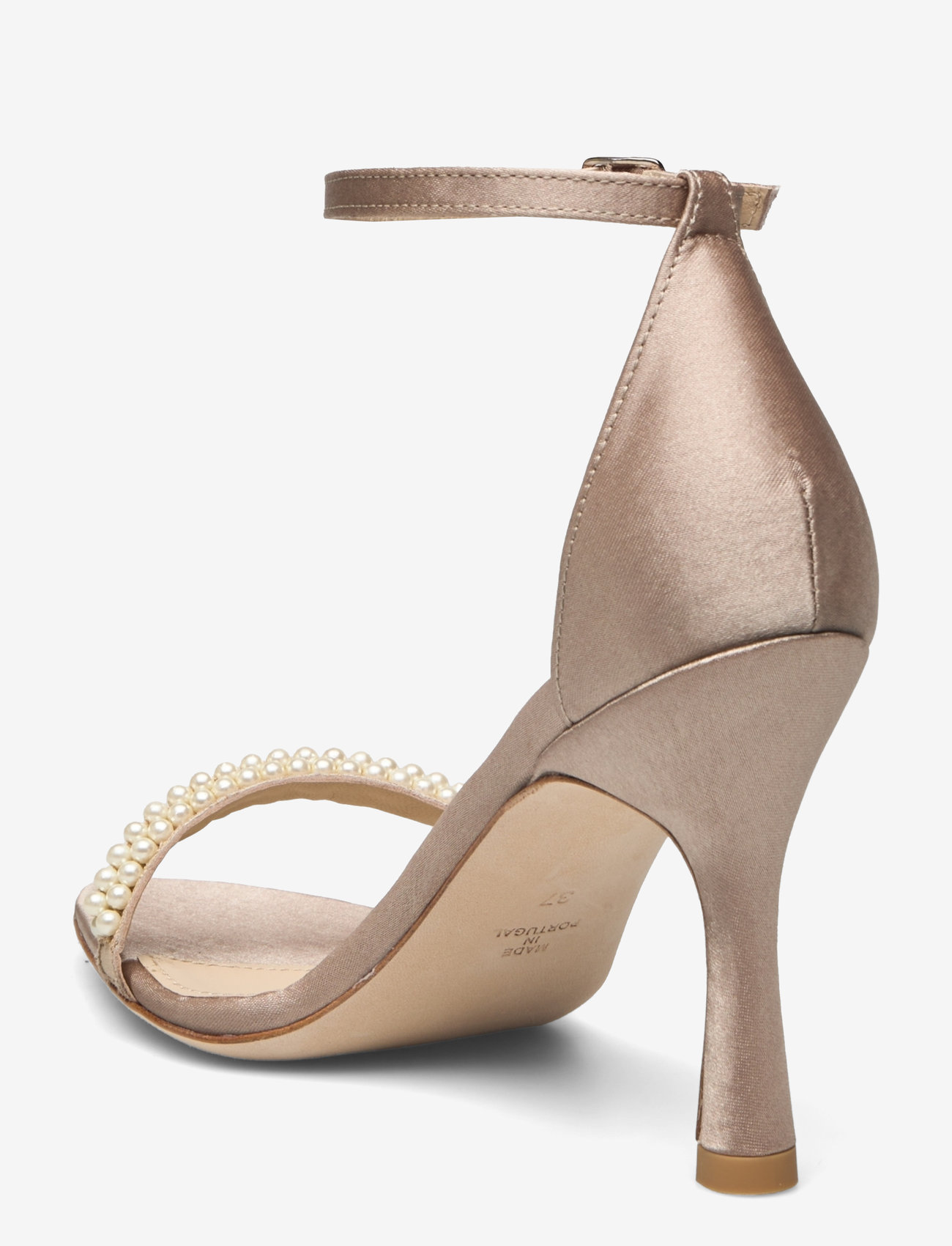 Custommade - Alma Satin Pearl - aukštakulnės basutės - 615 travertine - 2