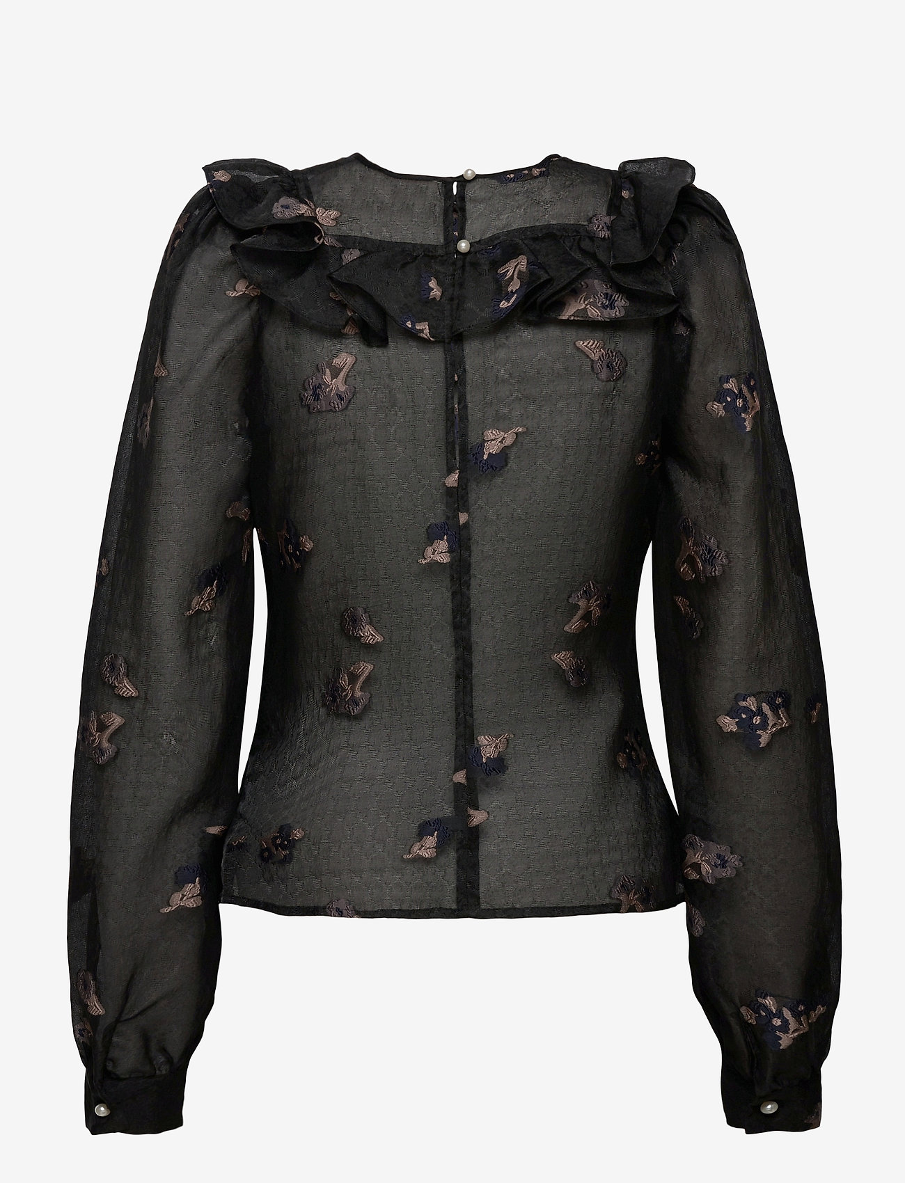 Custommade - Rinda - long-sleeved blouses - anthracite black - 1