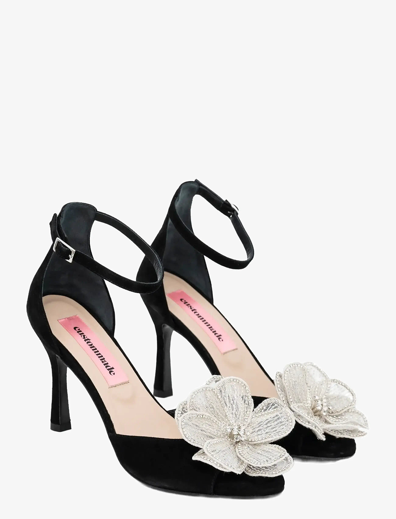Custommade - Seduction white crystal flower - pumps - black - 1