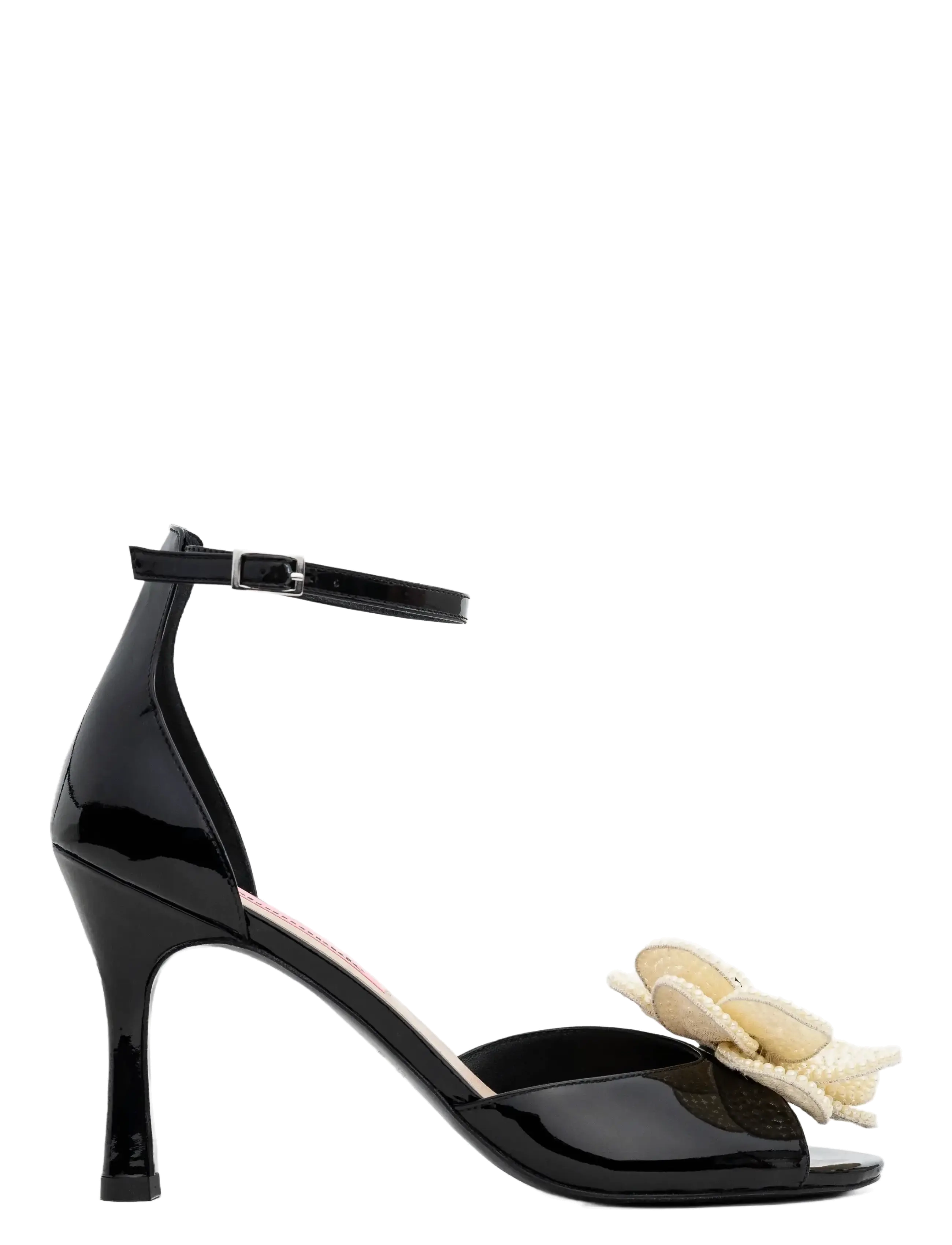 Custommade Seduction Pearl Flower - Pumps - BLACK / black