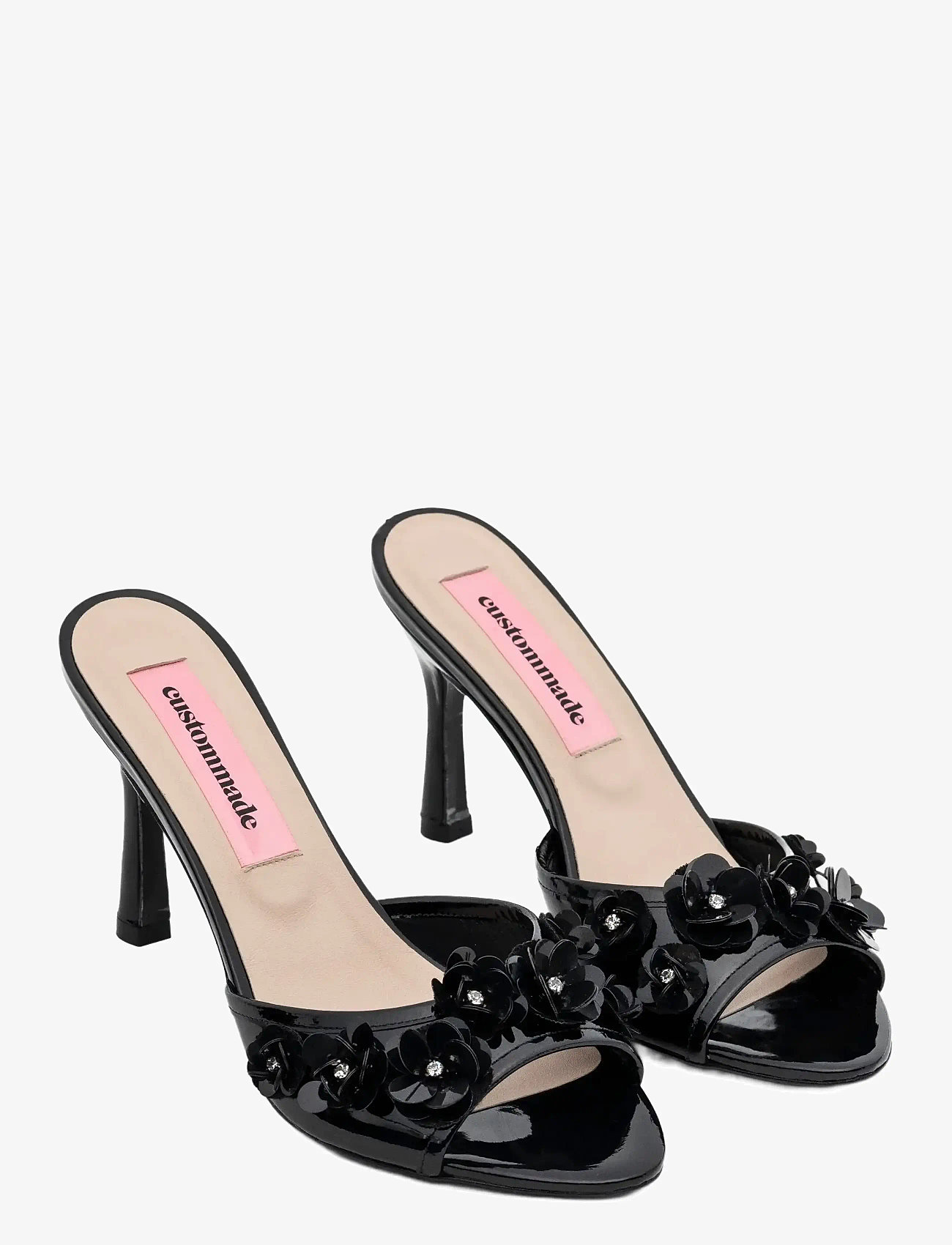 Custommade - Obsession Black Flower - peeptoes - black - 1