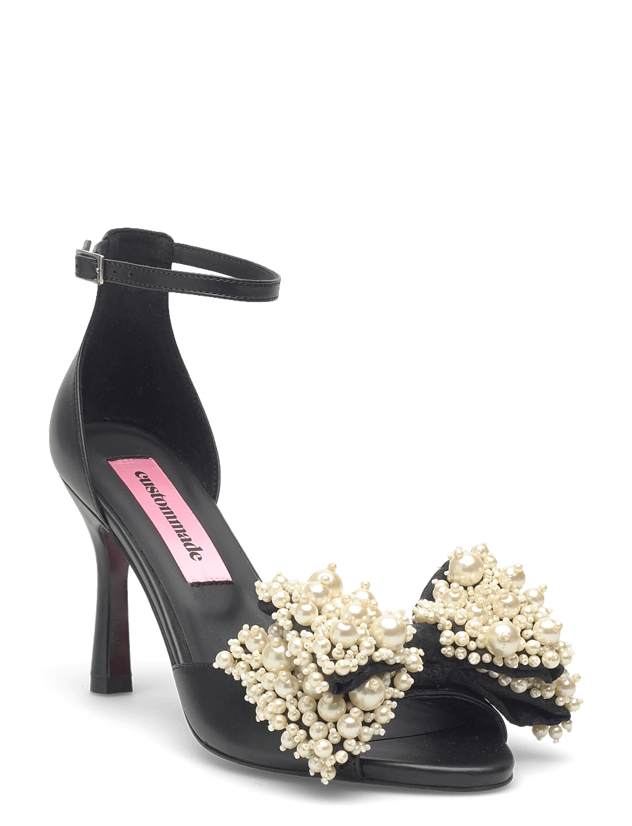 Custommade - Celine Pearl - korolliset sandaalit - black - 0