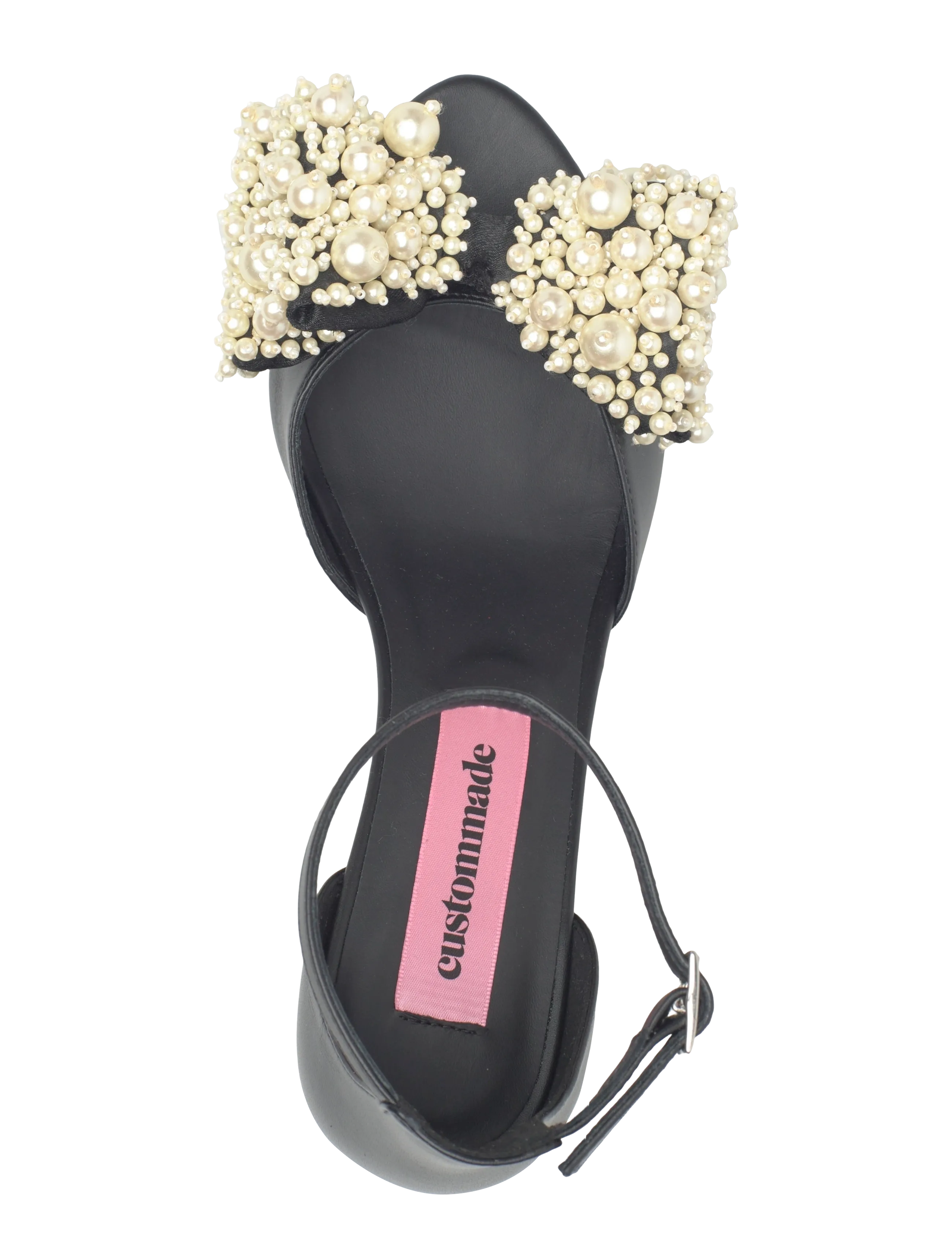 Custommade - Celine Pearl - korolliset sandaalit - black - 3