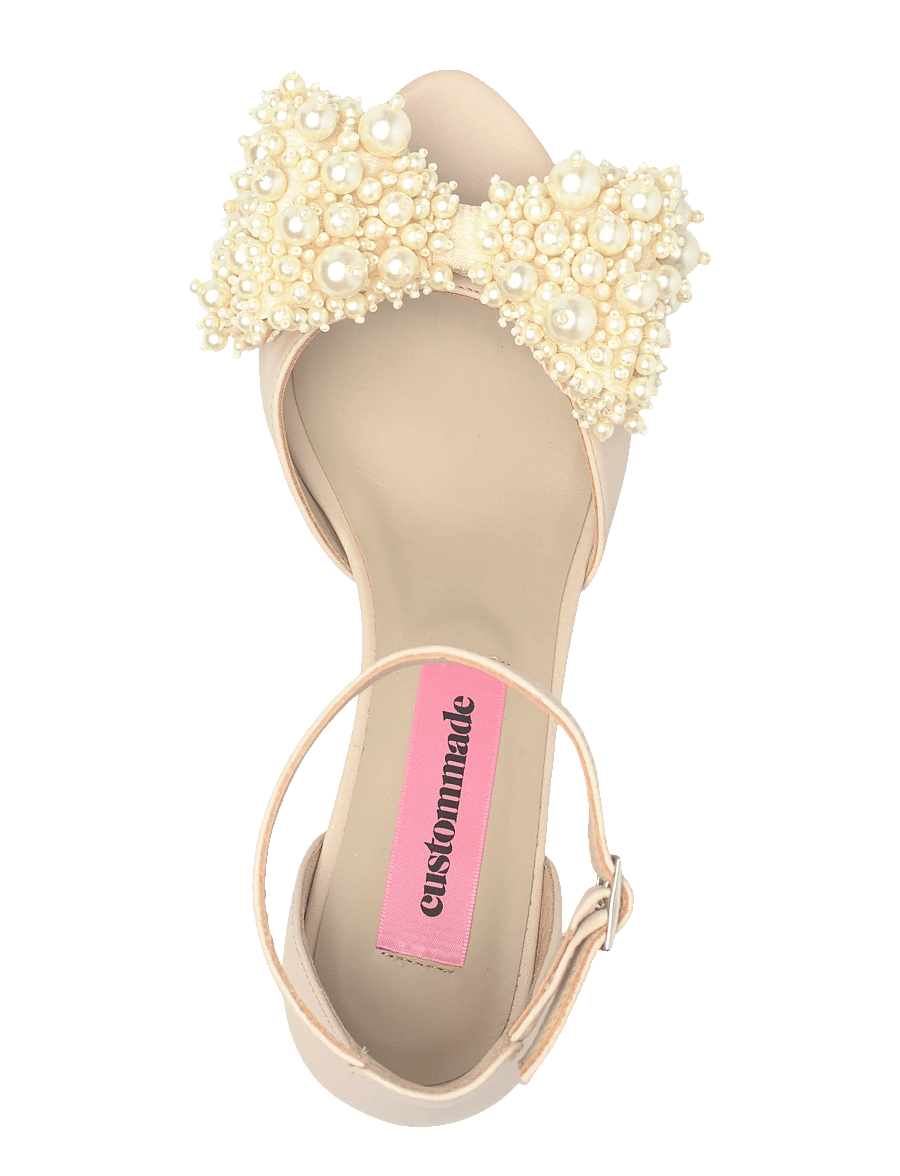 Custommade - Celine Pearl - sandaler med hæl - cream - 3