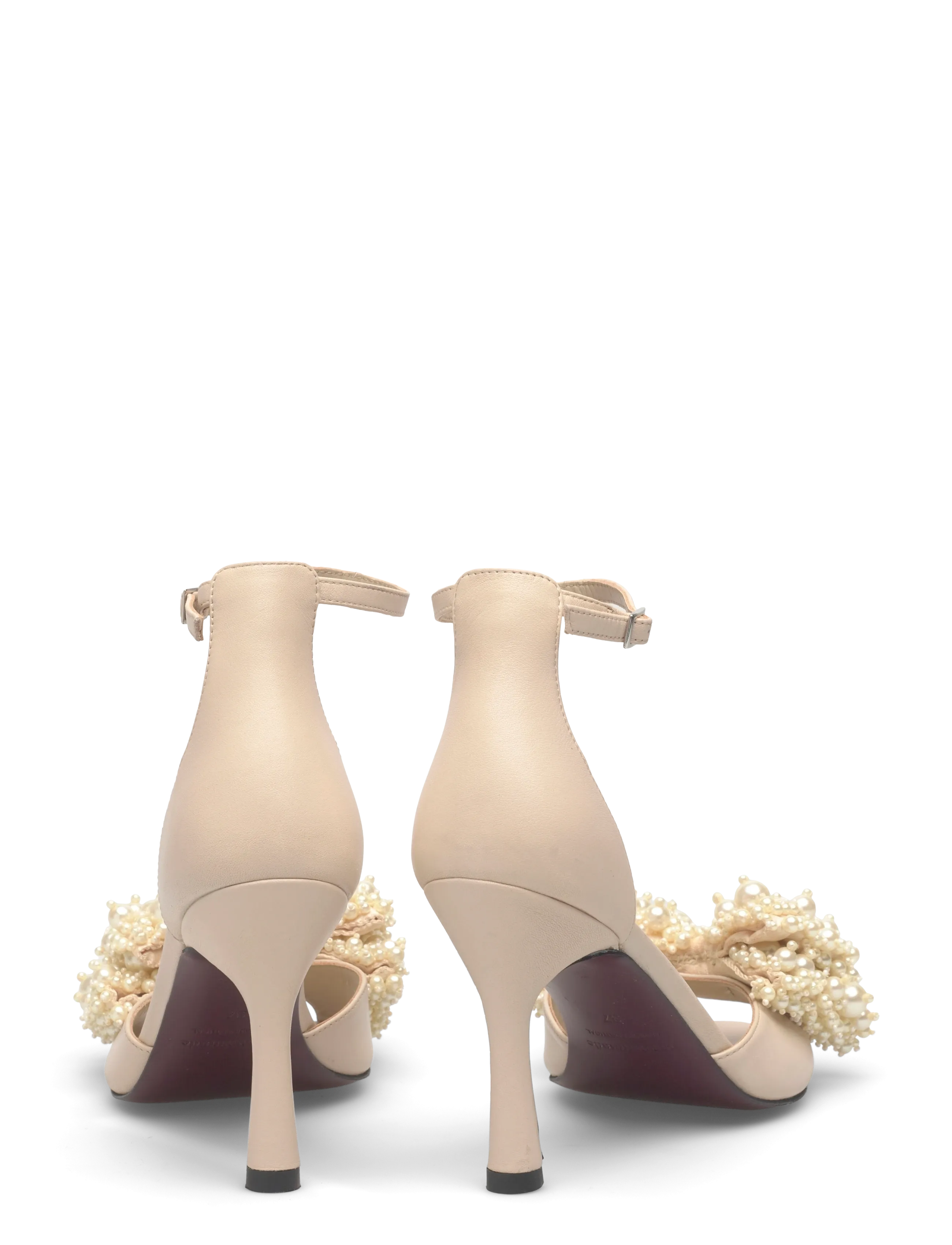 Custommade - Celine Pearl - sandaler med hæl - cream - 4