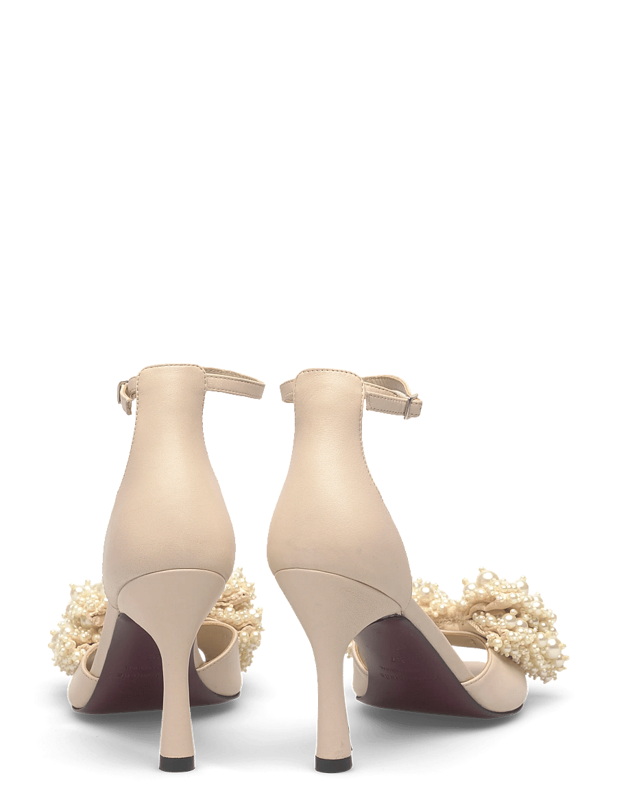 Custommade - Celine Pearl - sandaler med hæl - cream - 4