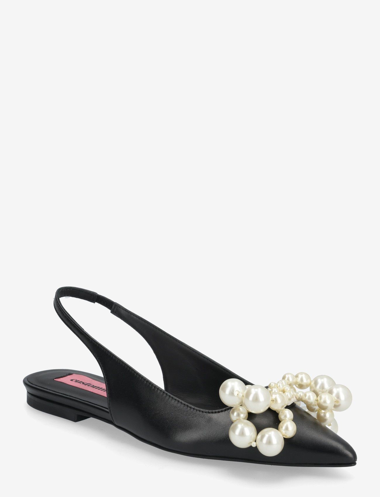 Custommade - Fiona Pearl - flade slingbacks - black - 0