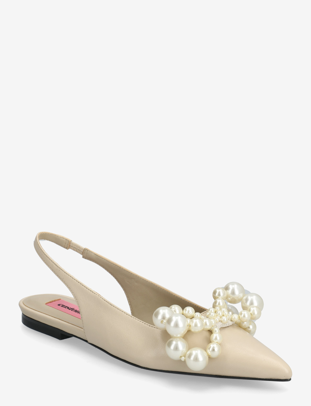 Custommade - Fiona Pearl - flache slingbacks - cream - 0