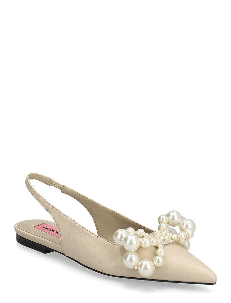 Custommade - Fiona Pearl - flache slingbacks - cream - 0