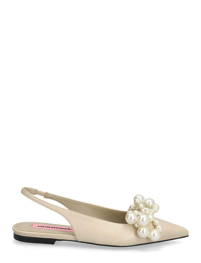 Custommade - Fiona Pearl - flache slingbacks - cream - 1