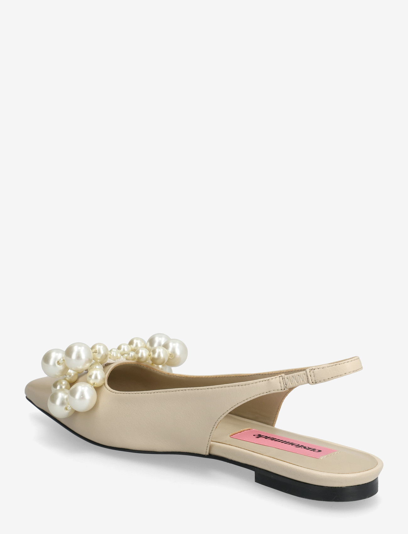 Custommade - Fiona Pearl - flache slingbacks - cream - 2