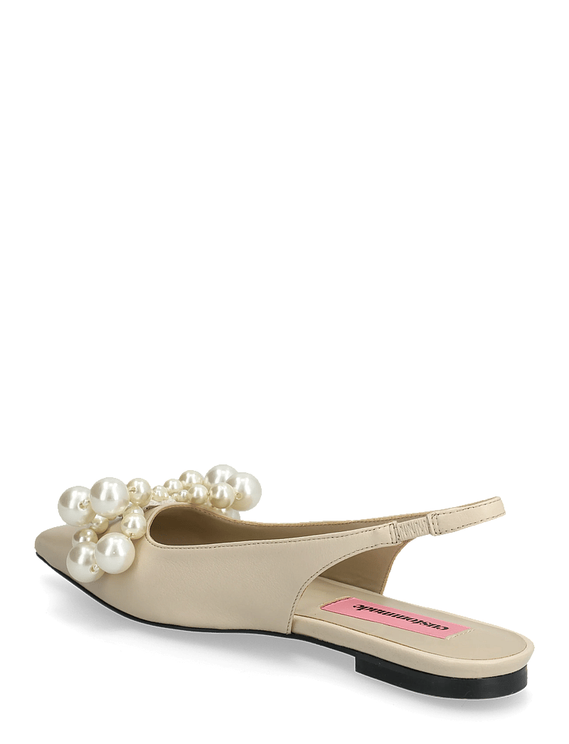Custommade - Fiona Pearl - flache slingbacks - cream - 2