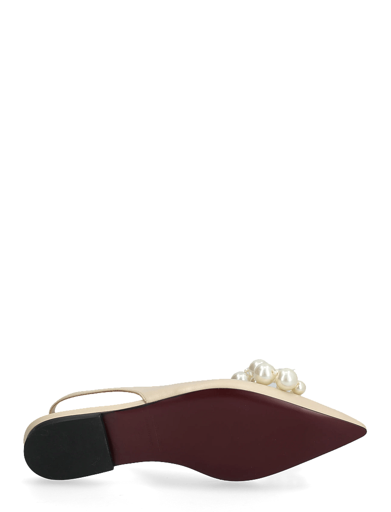 Custommade - Fiona Pearl - flache slingbacks - cream - 4
