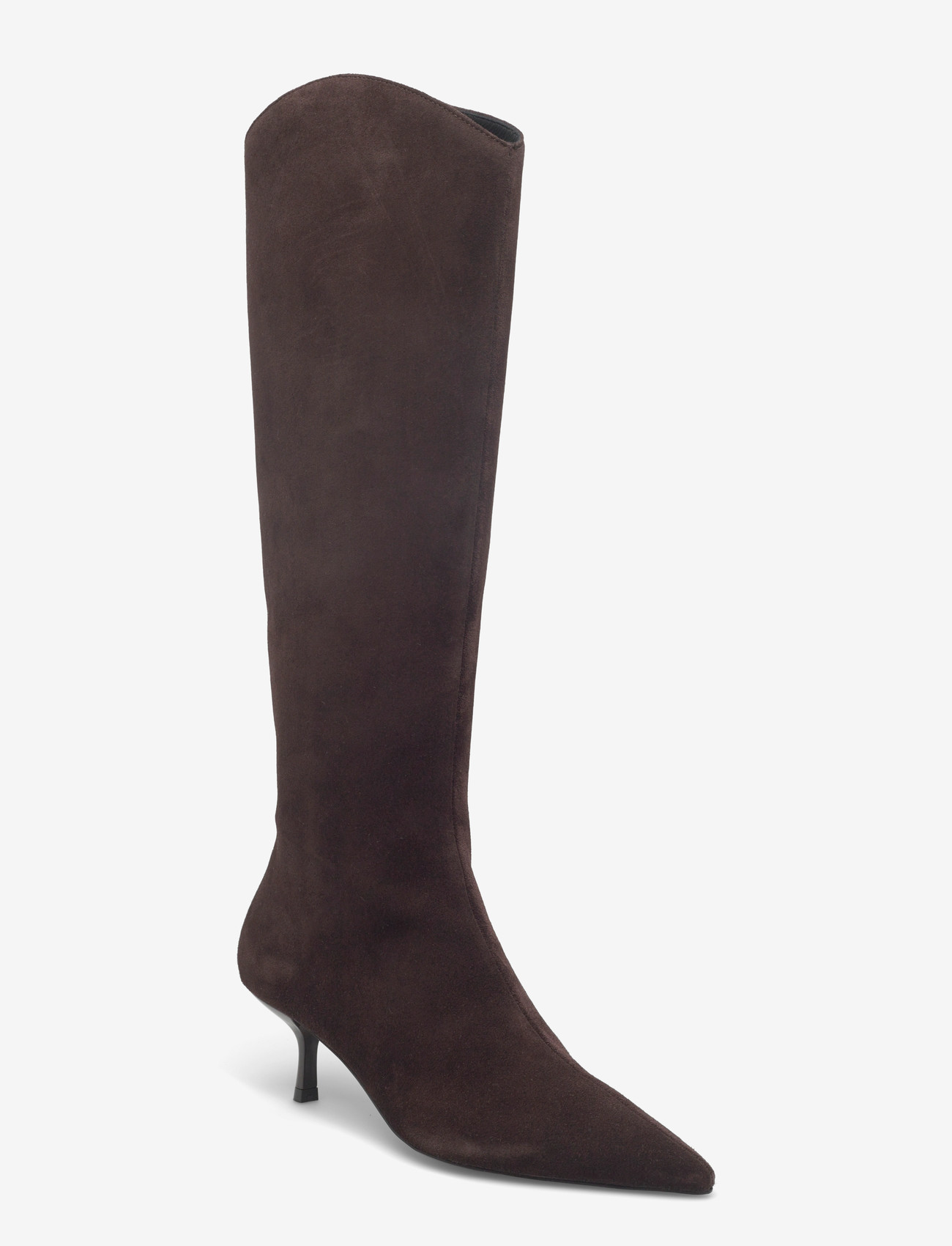 Custommade - Eleya Suede - höga stövlar - chocolate - 0