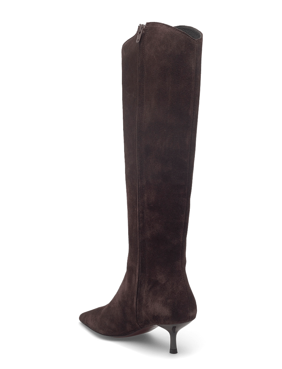 Custommade - Eleya Suede - höga stövlar - chocolate - 2