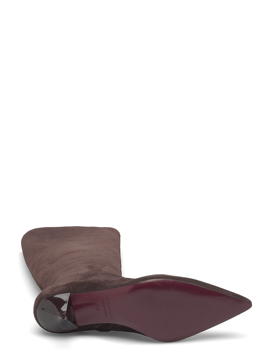 Custommade - Eleya Suede - höga stövlar - chocolate - 4