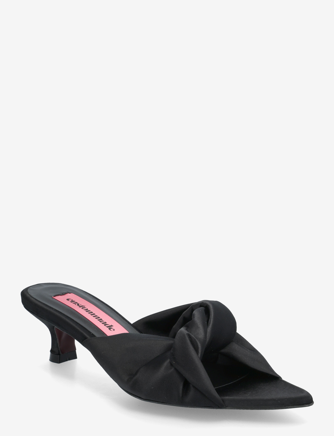 Custommade - Alia Satin - mules med hæle - black - 0
